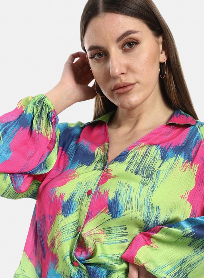 Azul Printed Chiffon - Image 3